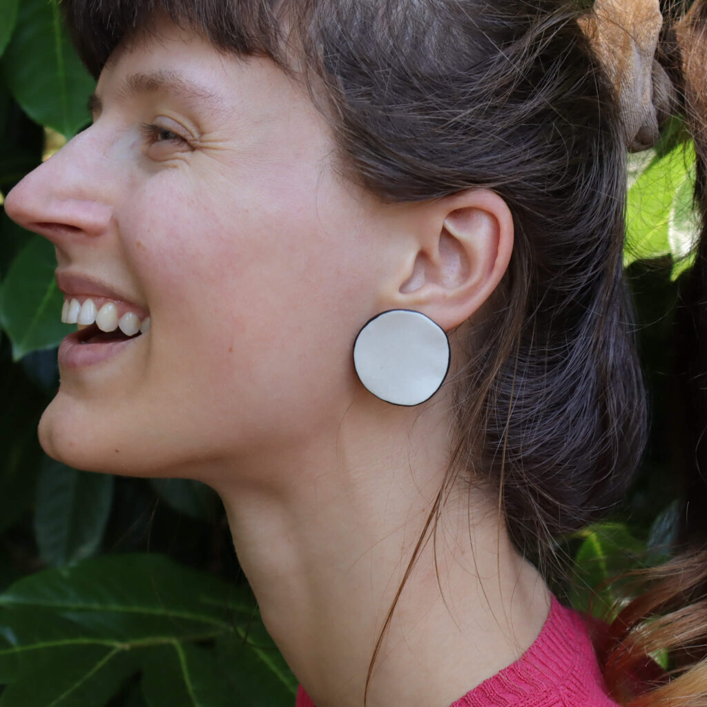Orecchini bianchi in Ceramica