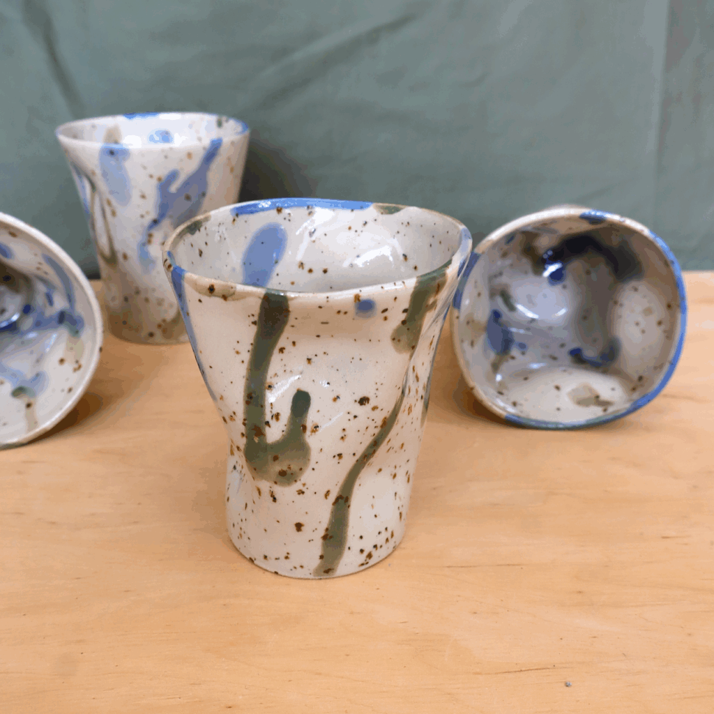 bicchiere irregular in ceramica