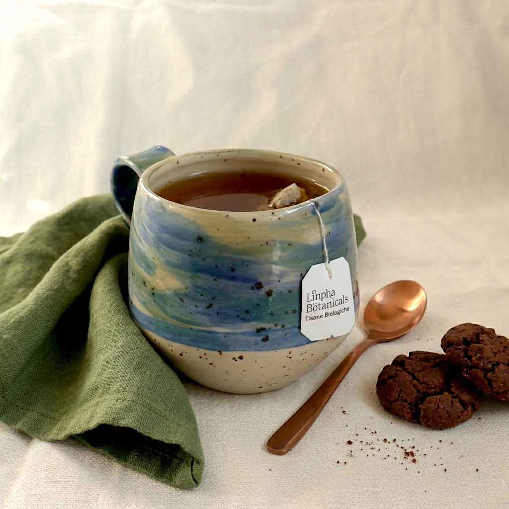 Tazza in ceramica Pennellate Blu